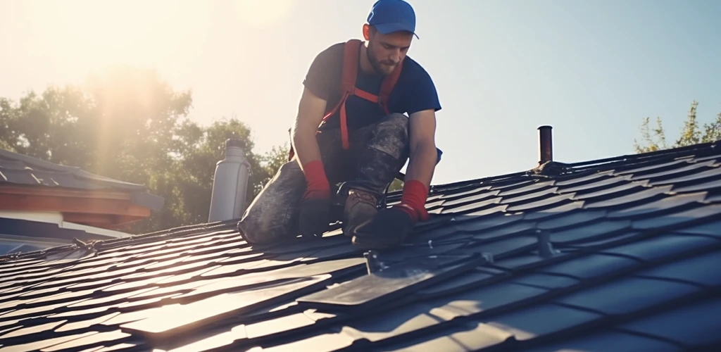 Storm damage roof repair steps Allentown homeowner