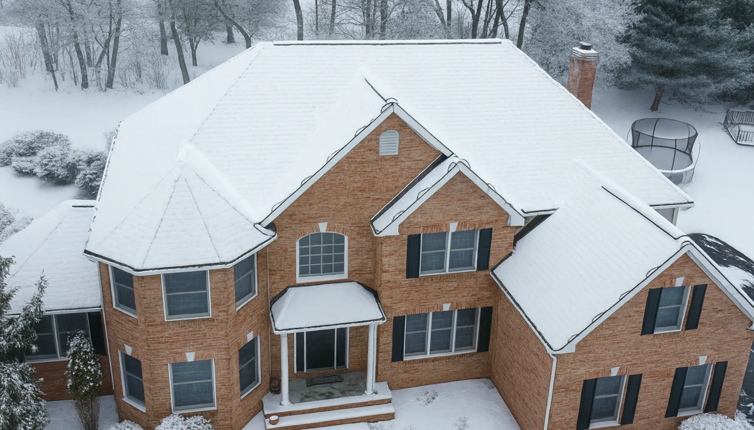 Roof showing heat cables for Ice dam prevention in Easton