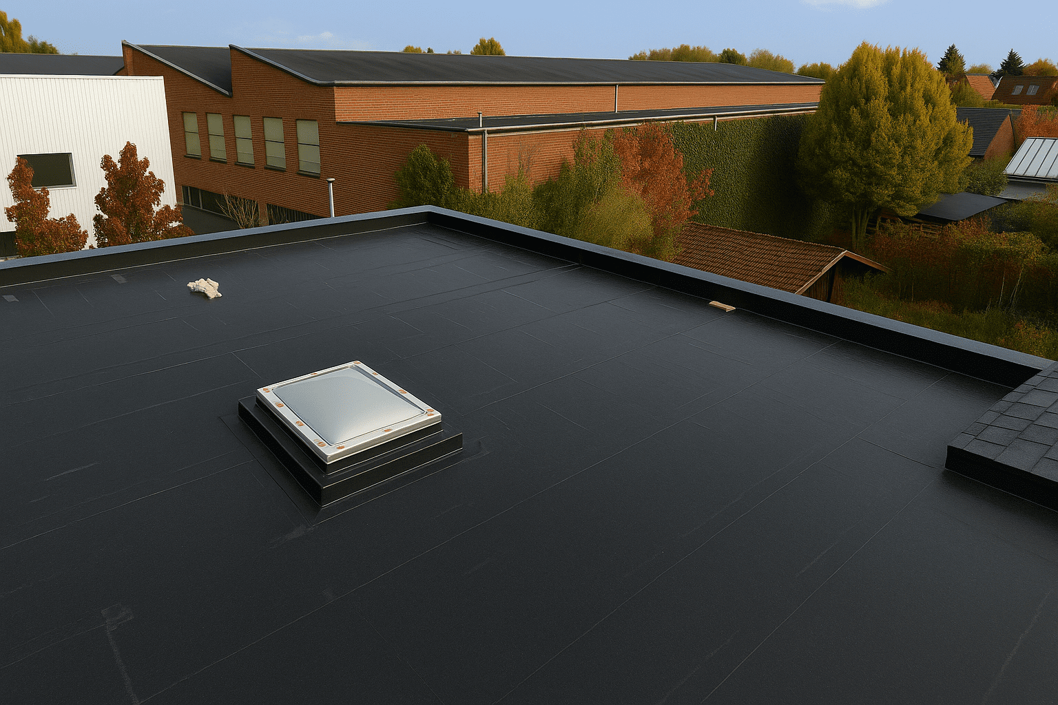 EPDM roofing benefits - Allentown commercial flat roof installation