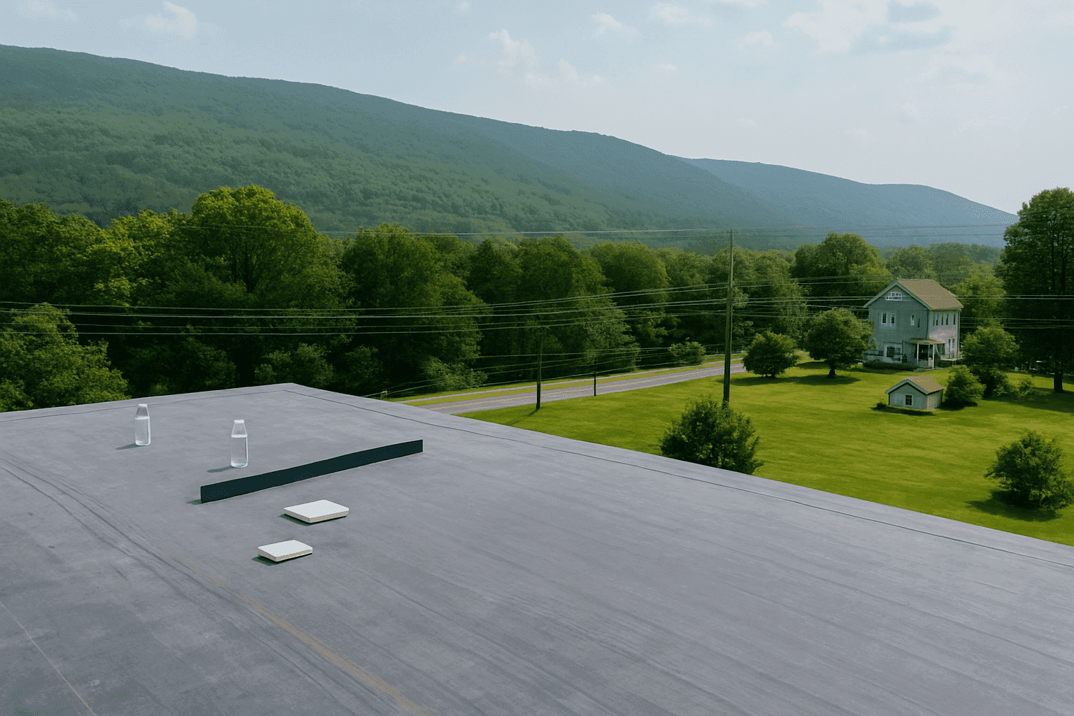 EPDM roofing maintenance in Allentown summer heat