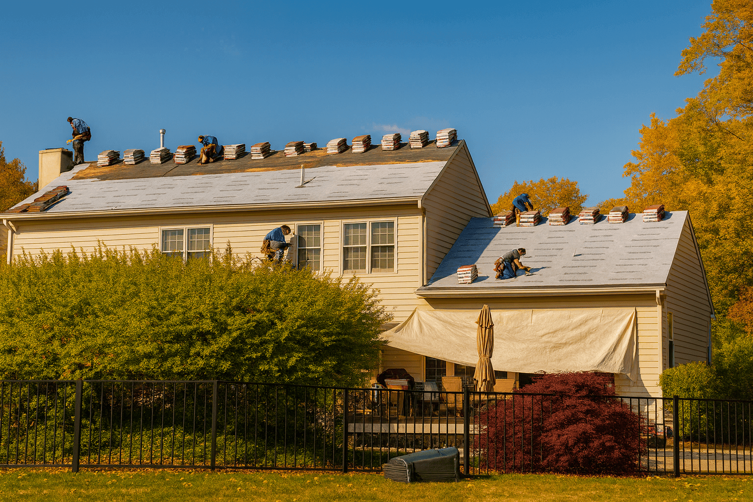 benefits of pre-fall roof installation