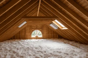Attic insulation and rooftop installation for energy efficient roofing in Center Valley