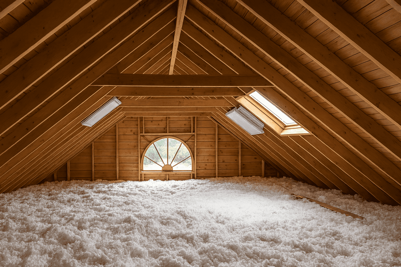 Attic insulation and rooftop installation for energy efficient roofing in Center Valley