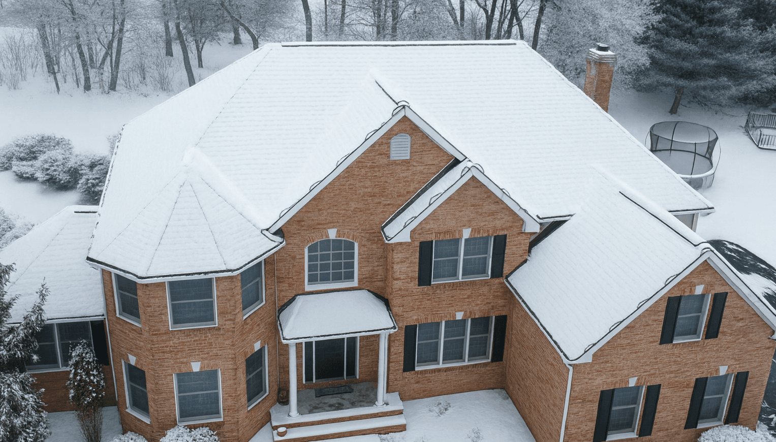 Roof showing heat cables for Ice dam prevention in Easton
