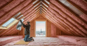 Roof with attic insulation and thermal scan showing energy efficient roofing in Bethlehem